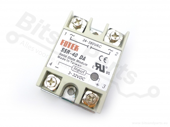 Relay - Solid state relay 3-32V / 40A / 24-380VAC 